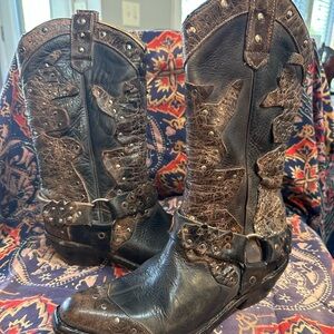 BED|STU Women's Leather Heeled Boots